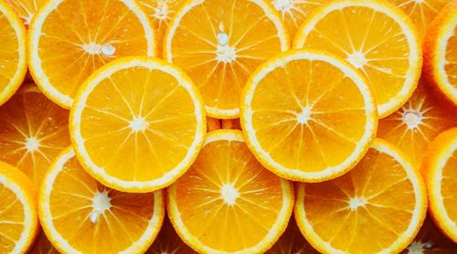 Full frame shot of oranges