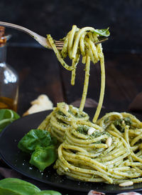 Close-up of food in plate