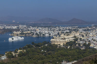 Aerial views of udaipur