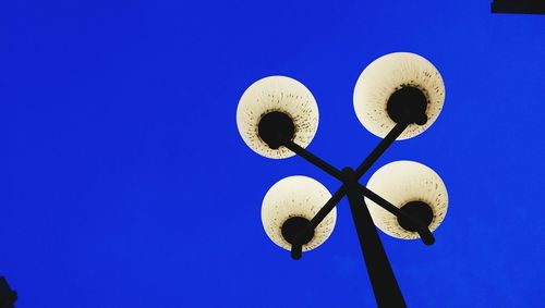 Low angle view of clear blue sky