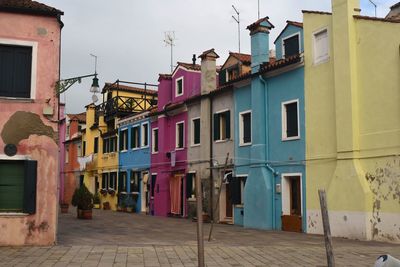 Street amidst buildings in town