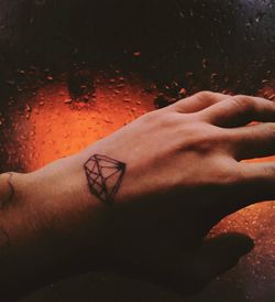 Close-up of woman hands