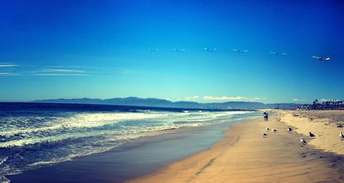 Scenic view of sea against sky