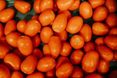 Full frame shot of oranges at market