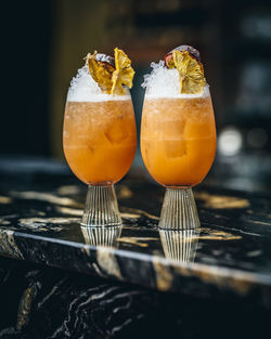 Close-up of drink on table