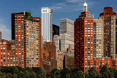 Construction site world trade center seen 2010 from hudson, height rockefeller park