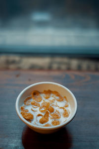 Close-up of coffee on table