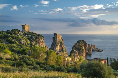 Scenic view of sea against sky