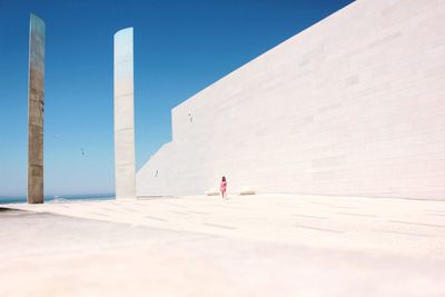 Man against clear sky