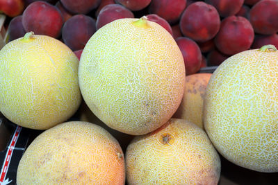 Full frame shot of fruits for sale at market stall