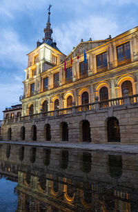 Low angle view of historic building