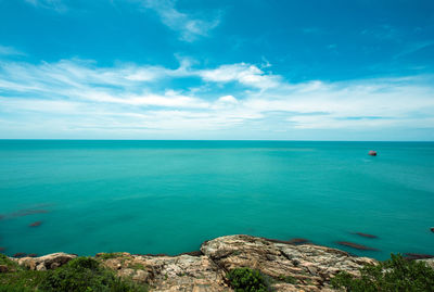Scenic view of sea against sky