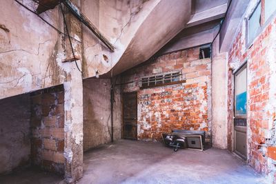 Interior of abandoned house