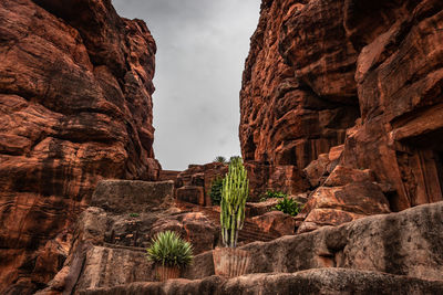 View of rock formations