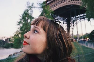 Close-up of young woman