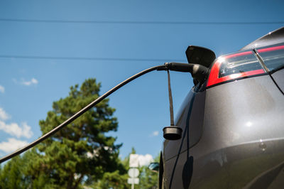 Low angle view of car