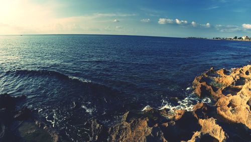 Scenic view of sea against sky