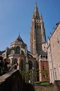 Low angle view of historic building against sky