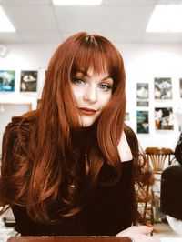 Portrait of beautiful young woman