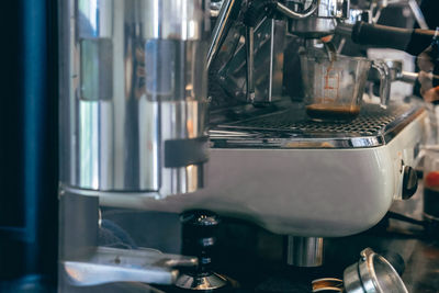 Close-up of coffee in cafe