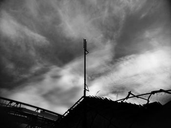 Low angle view of cloudy sky