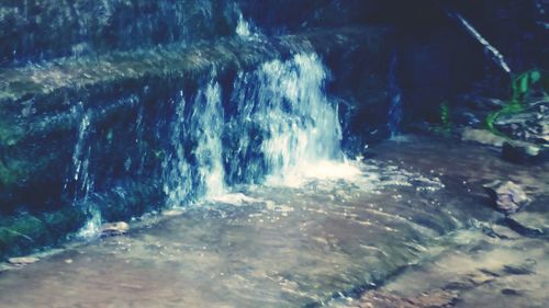 Blurred motion of waterfall