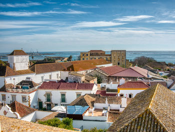 Panorama of faro, algarve, portugal.