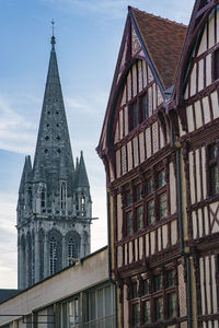 Low angle view of building against sky