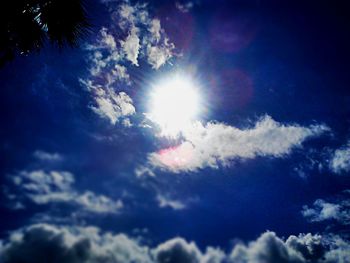 Low angle view of cloudy sky