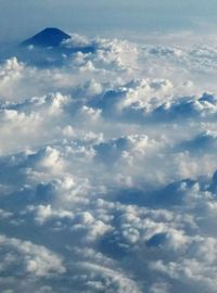 Aerial view of cloudy sky