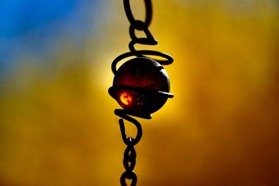 Close-up of metal chain