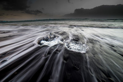 Close-up of sea against sky