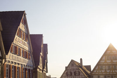 Low angle view of buildings against sky