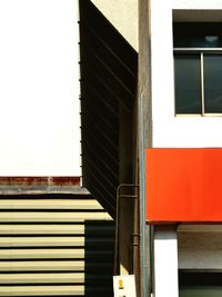 Low angle view of building against clear sky