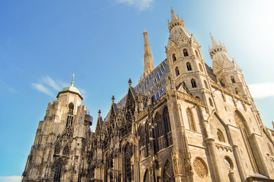 Low angle view of cathedral