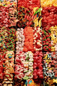 Full frame shot of vegetables for sale in market