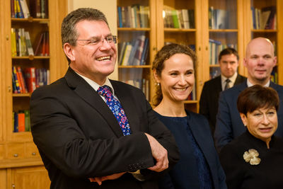 Portrait of a smiling young couple