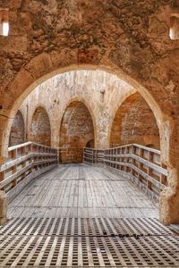 Interior of maniace castle, ortigia island, siracusa italy