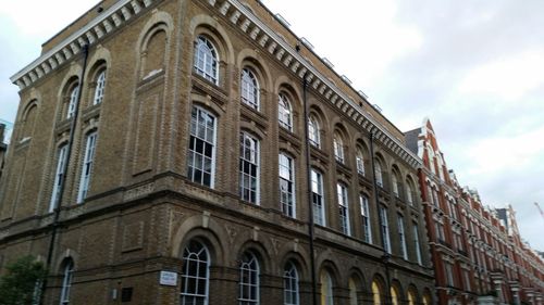 Low angle view of building against sky