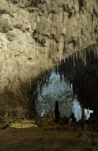 Rock formations in cave