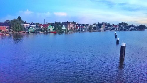 Scenic view of river against sky