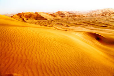 Scenic view of desert against sky