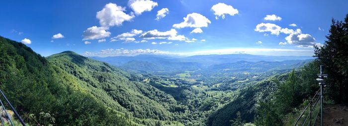 Panoramic view of landscape against sky