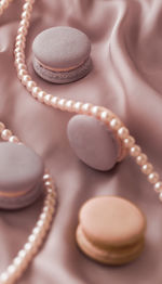 Close-up of pearl jewelry