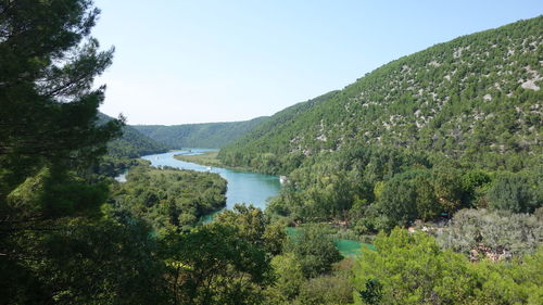 Scenic view of mountains