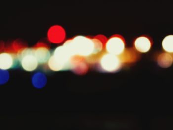 Defocused lights at night