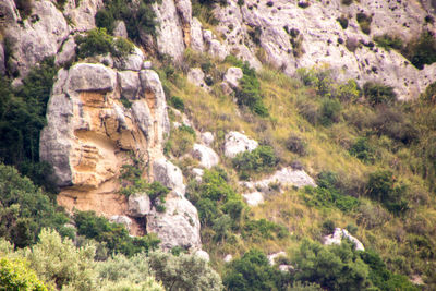 View of rock formations