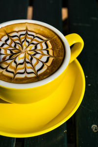 Close-up of coffee on table