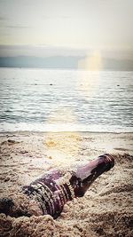 Scenic view of beach during sunny day