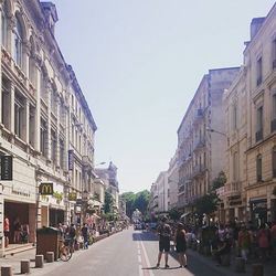 View of city street